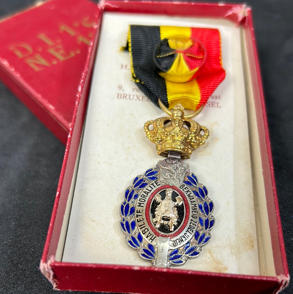 Belgian Medal for Labor First Class set 3