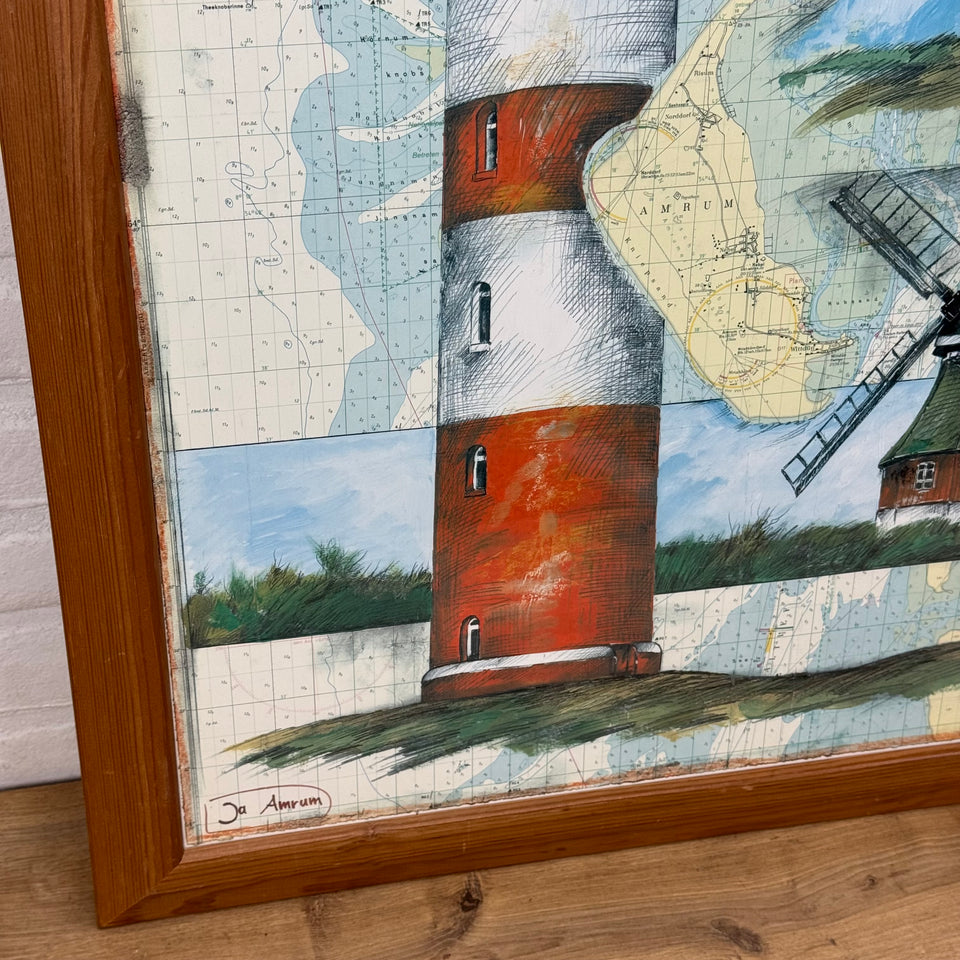 The Amrum lighthouse by Ole West