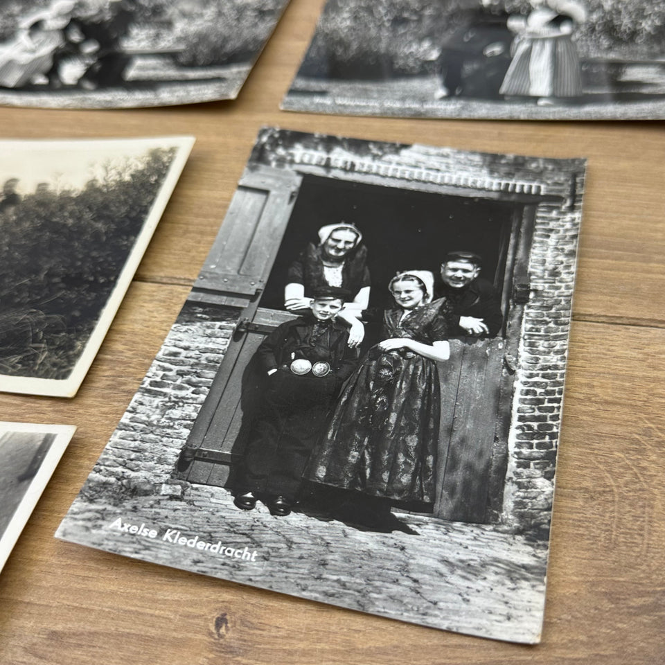 Set of Dutch Culture History cards - High Quality Print cards – Holland Traditional Costume Embroidery Illustrations