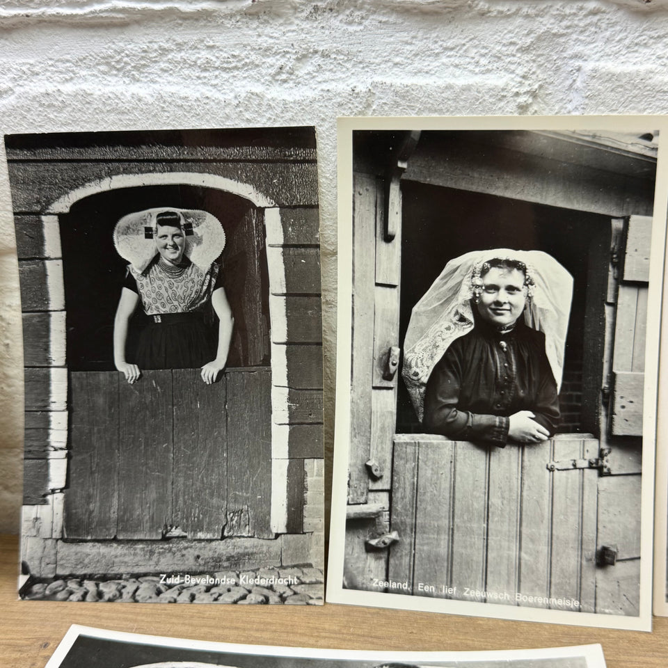 Collection Antique Holland themed pictures of historical Folklore Dutch Costume photocards - High Quality Photo paper a.o. – Holland Traditional Culture Costume Embroideries