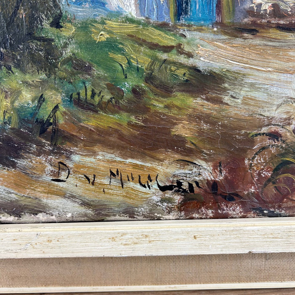 Dutch School - 19-20th century - Farm in the forest of Holland