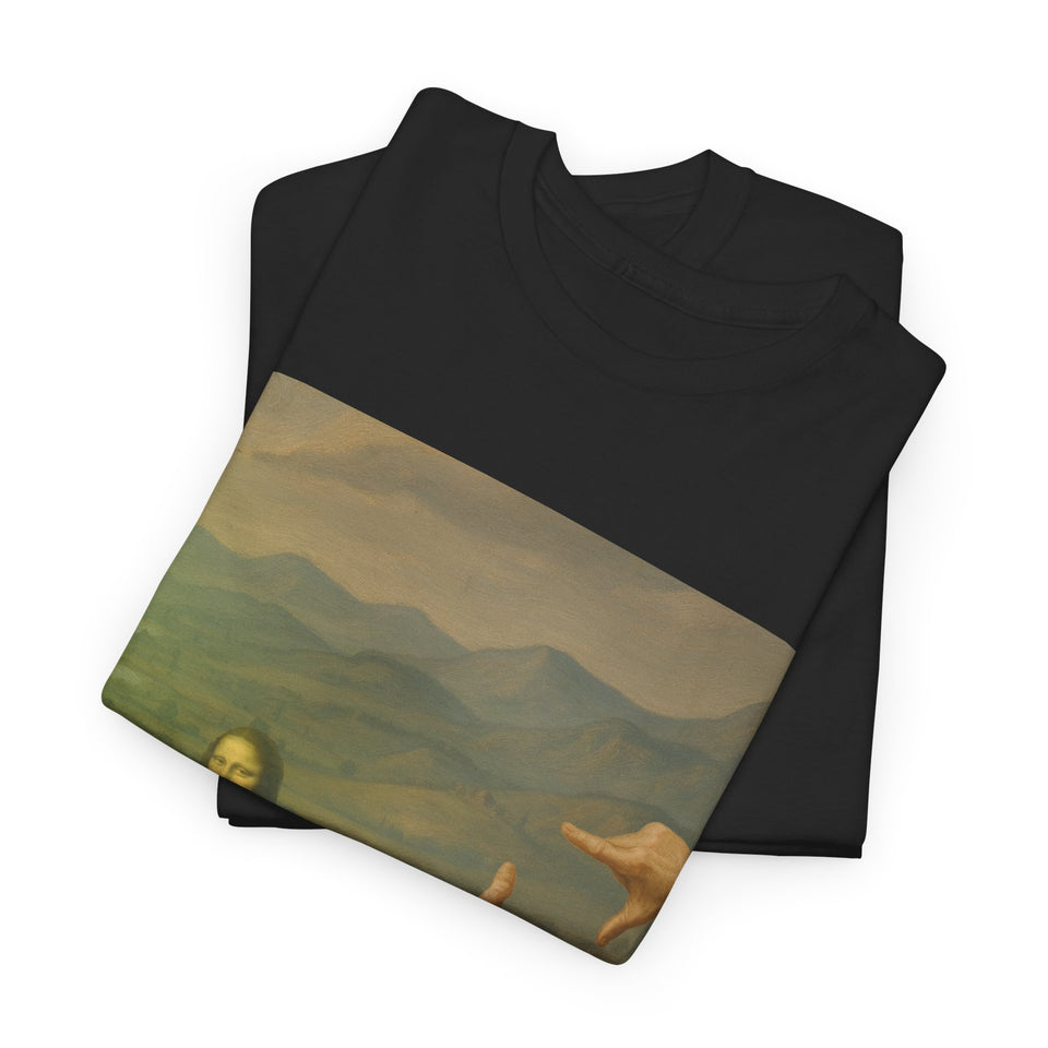 Mona Lisa "Framed by da Vinci" T-Shirt - Pep-Art Clothing - | Art T-Shirt |