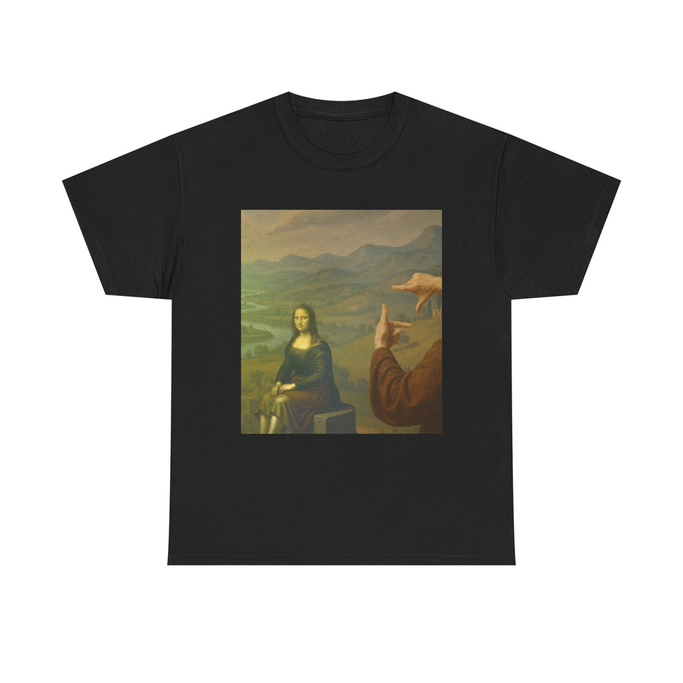 Mona Lisa "Framed by da Vinci" T-Shirt - Pep-Art Clothing - | Art T-Shirt |