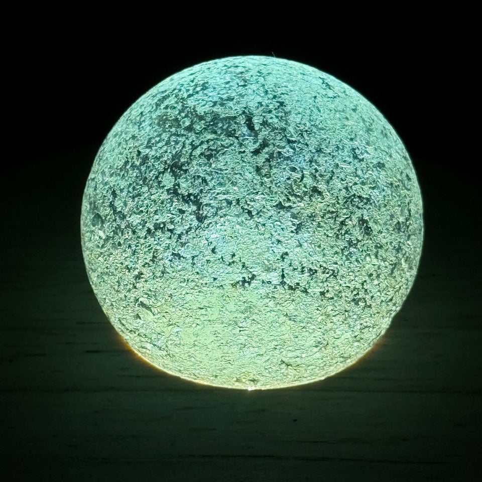 2 Large Sea Glass marble spheres (2 inch - 4/5cm)