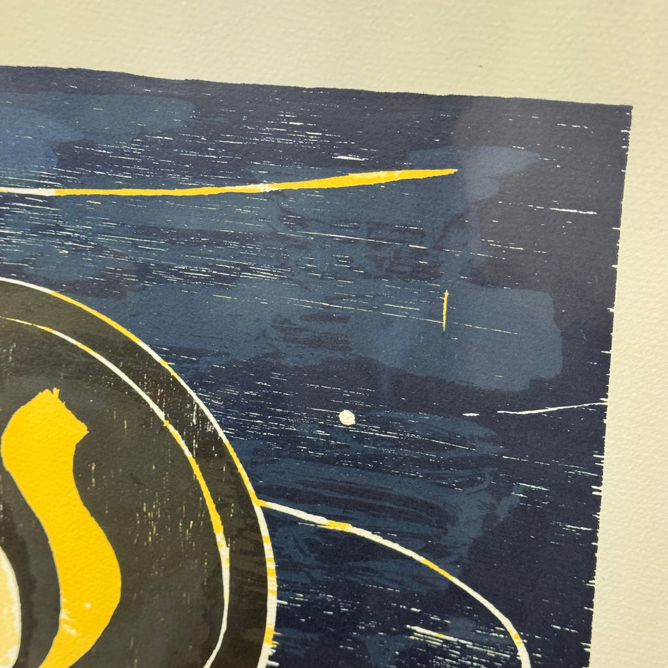 Woodcut print by Joris Geurts