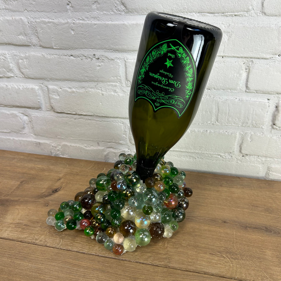 Dom Pérignon Bottle pouring Marbles statue