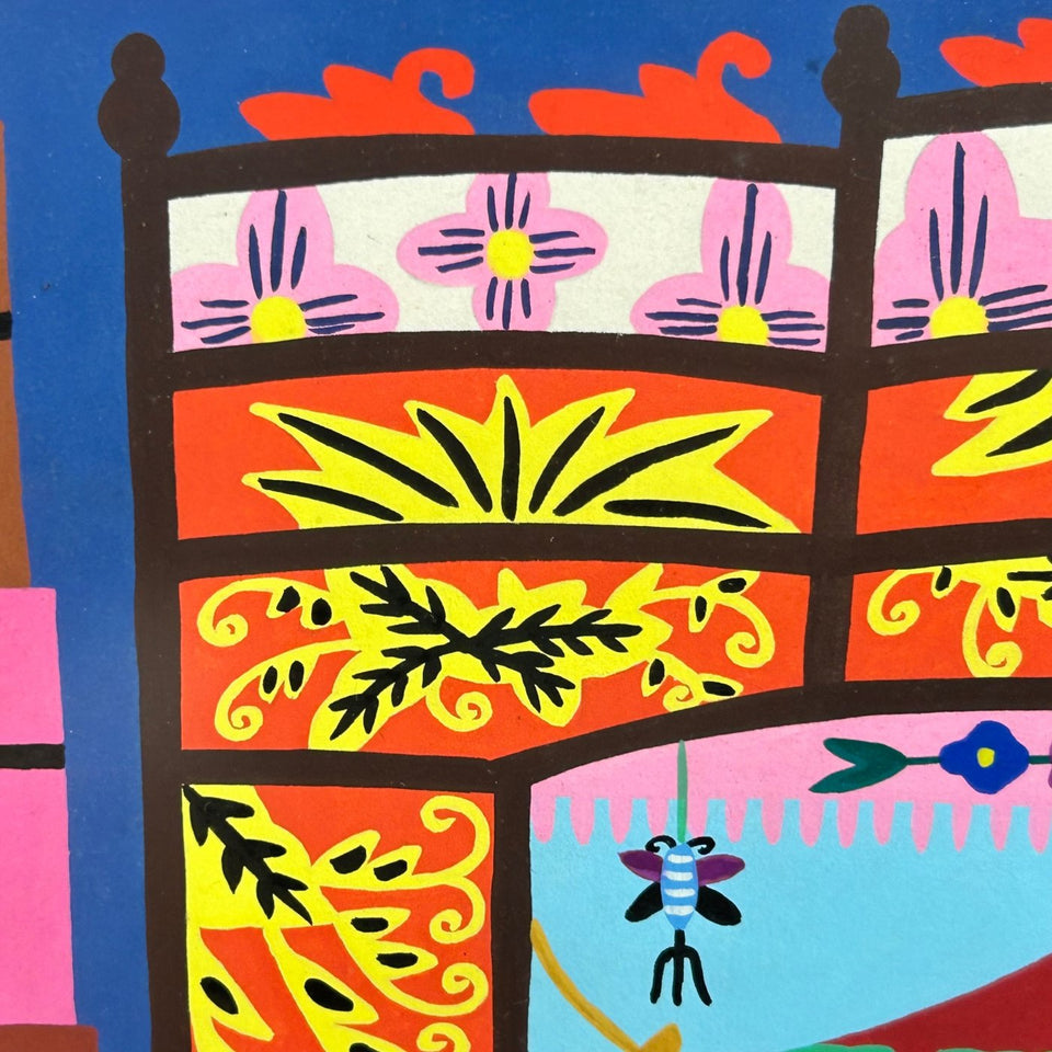 Wedding - Feng Aih-Dong - Primitive painting