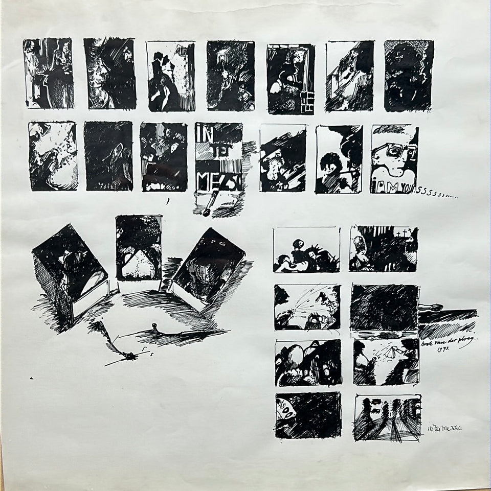 Intermezzo, Ink drawing by Henk van der Ploeg (1949)