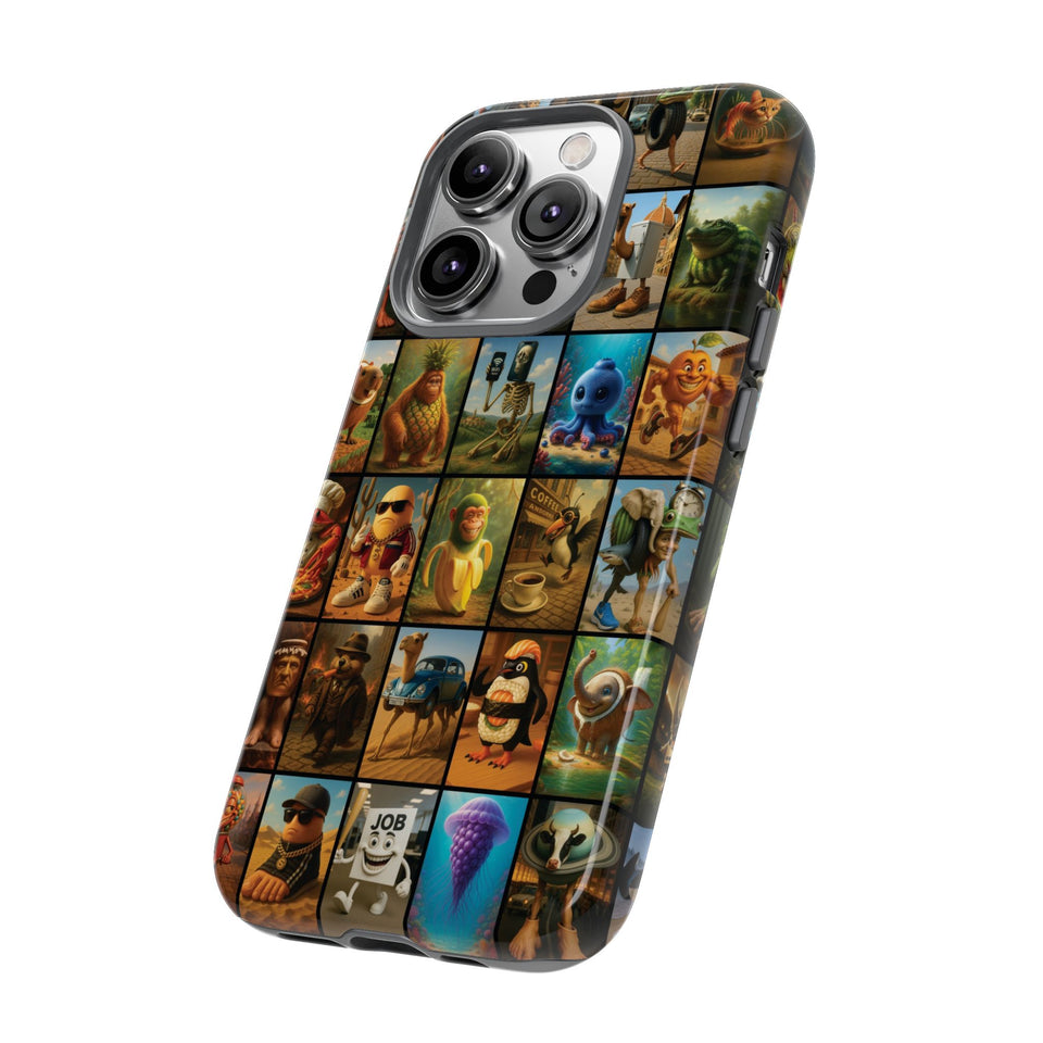 Brain Rot Collage Smartphone Case - All the Italian Brainrot characters