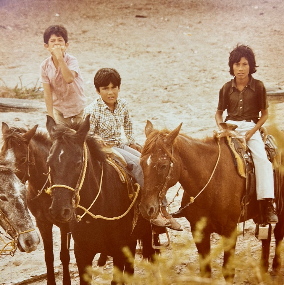 The people of South America - 3 Boys on horses - Photo series by Theo van der Vaart