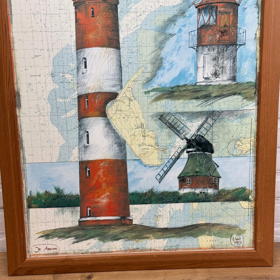 The Amrum lighthouse by Ole West