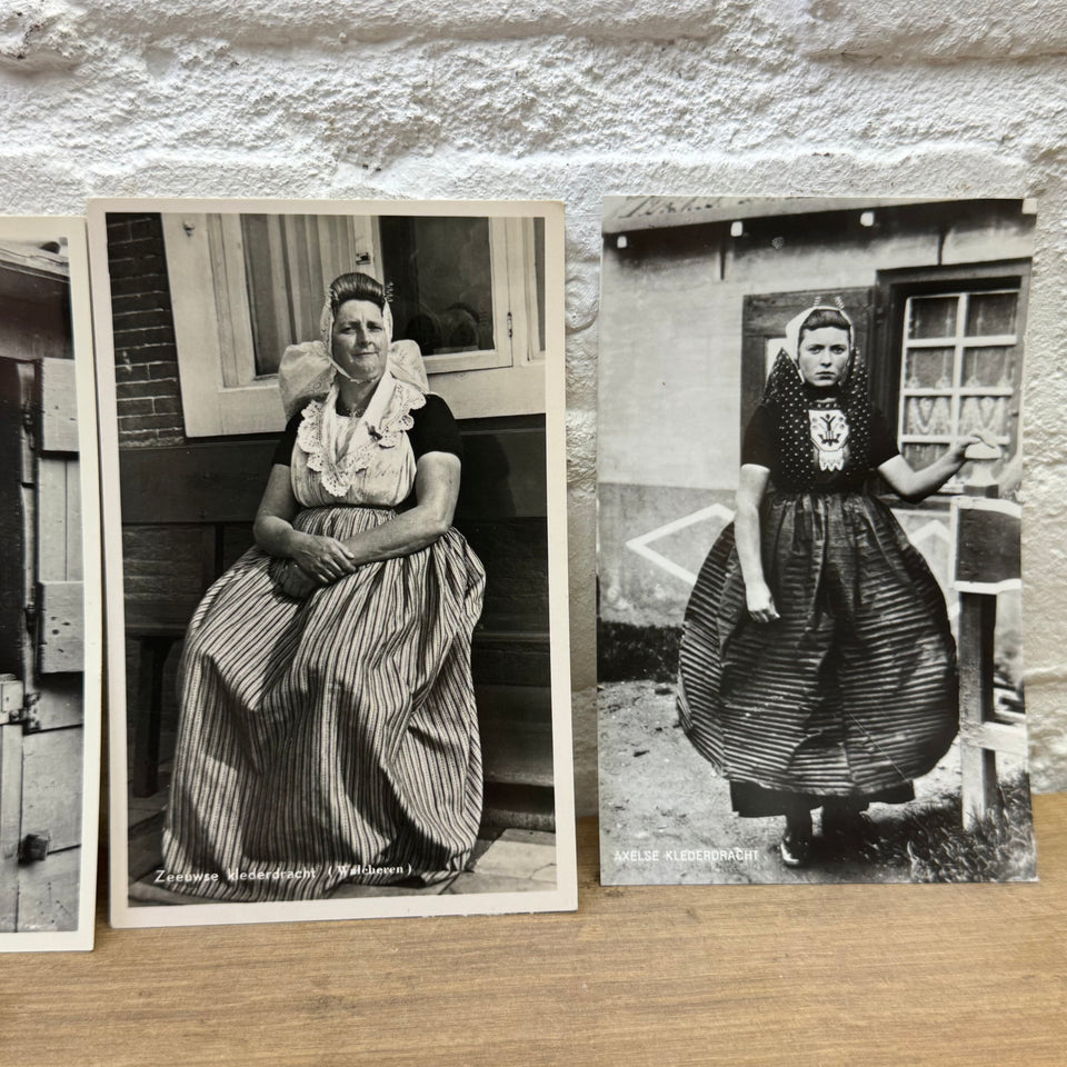 Set of Dutch Historian Costume cards - High Quality Print cards – Holland Traditional Costume Embroideries