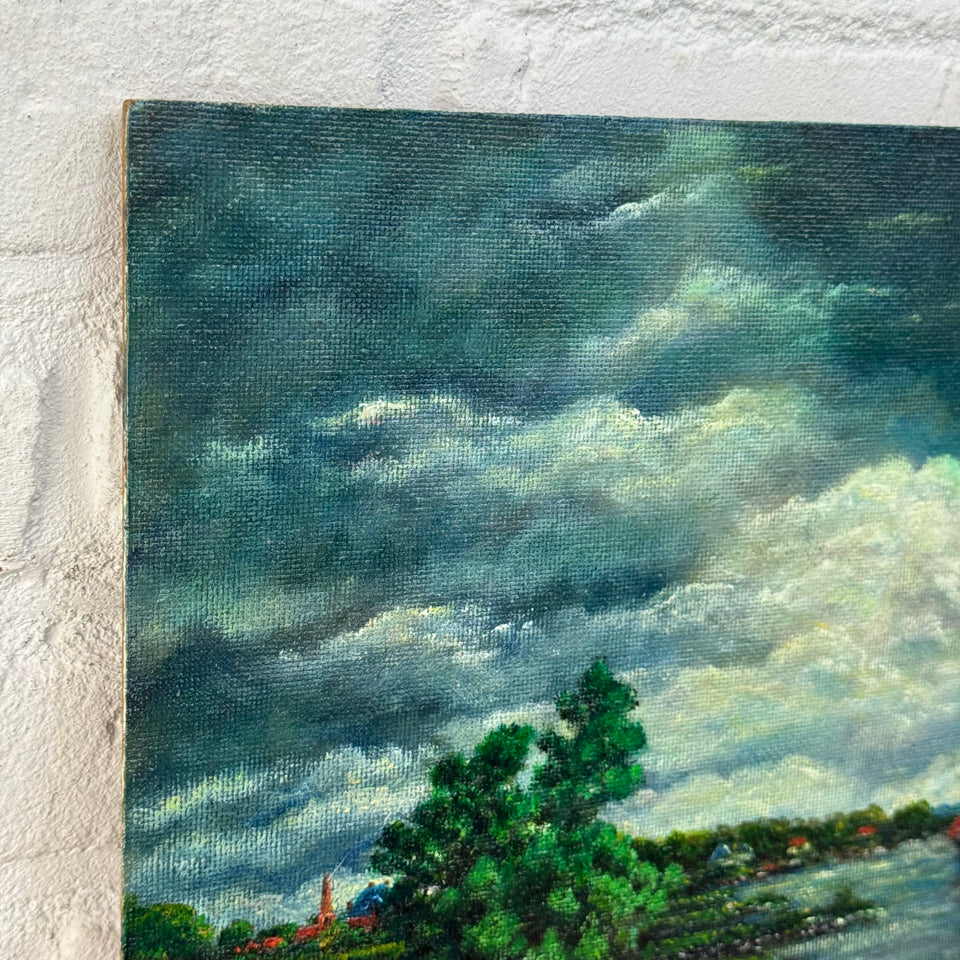 Dutch Clouds Landscape painting by Jan Bakker (1879-1944) - Multiple