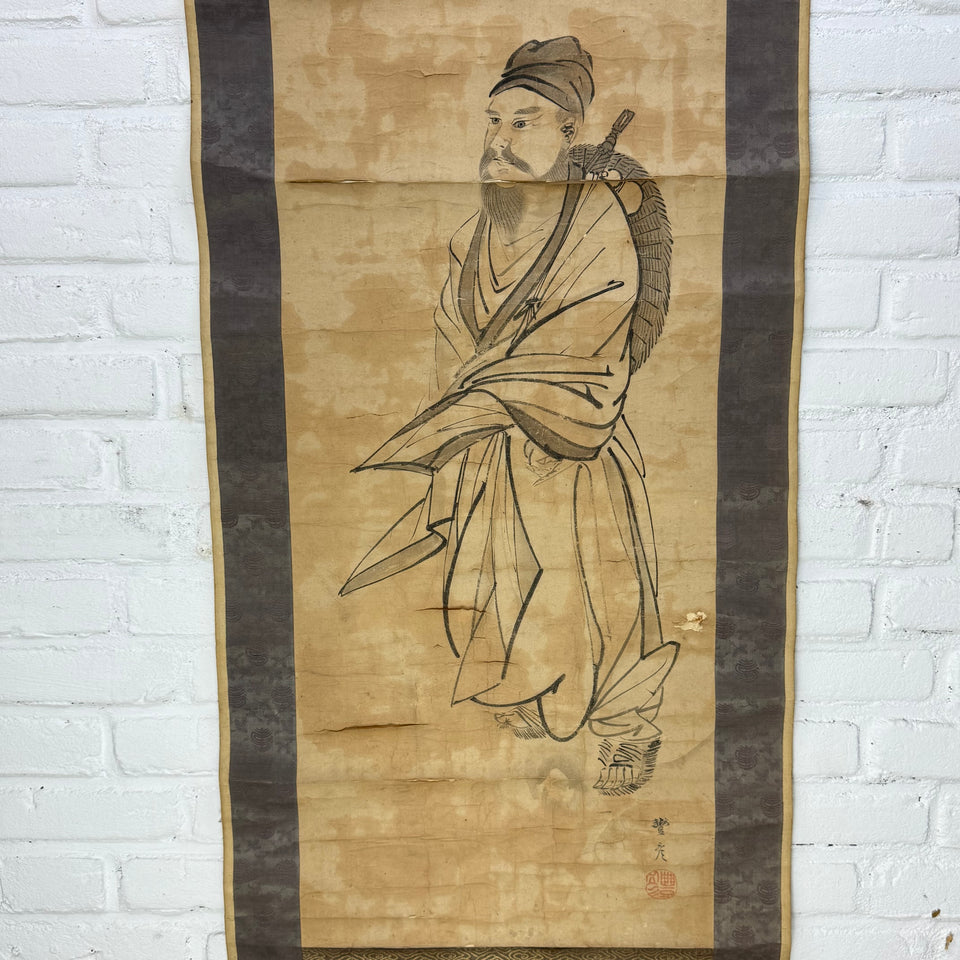 Samurai Warrior by Japanese painter Okamoto Toyohiko (1773 - 1845)