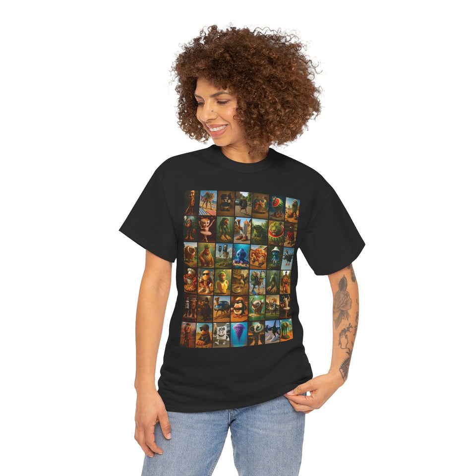 The Italian BrainRot Collage T-Shirt - Large sizes - Italian Brain rots