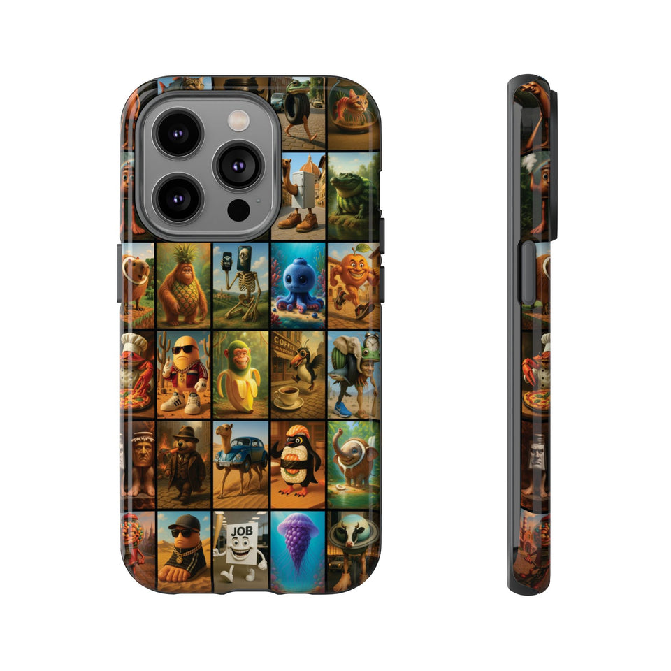 Brain Rot Collage Smartphone Case - All the Italian Brainrot characters