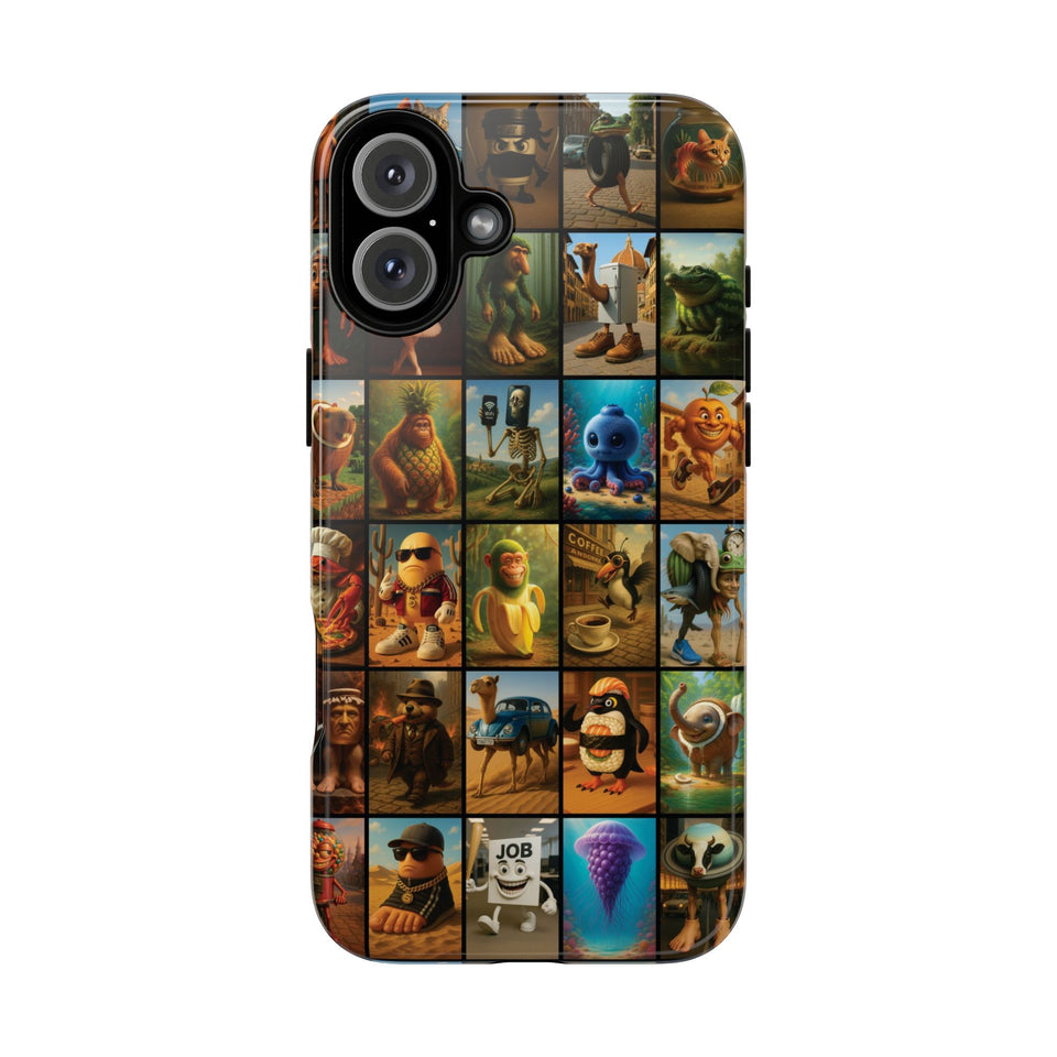 Brain Rot Collage Smartphone Case - All the Italian Brainrot characters
