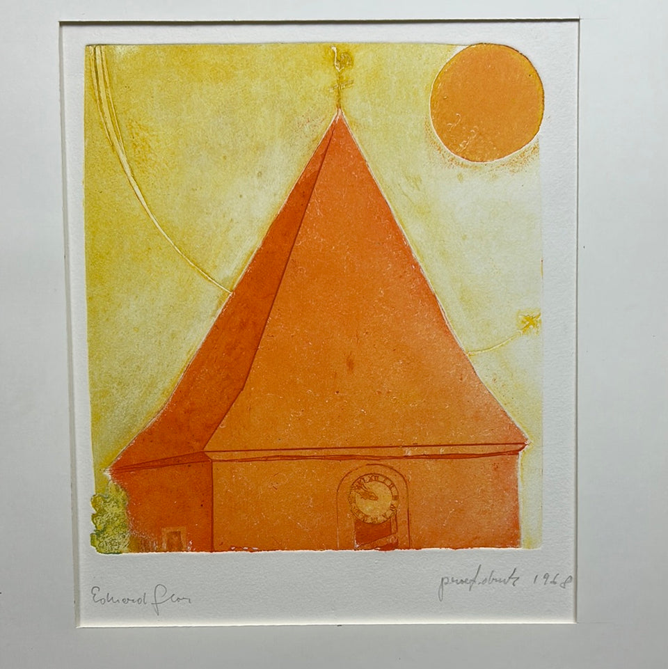 Provence - Rare color proof 1968 - Artwork by Eduard Flor (1925-2015)