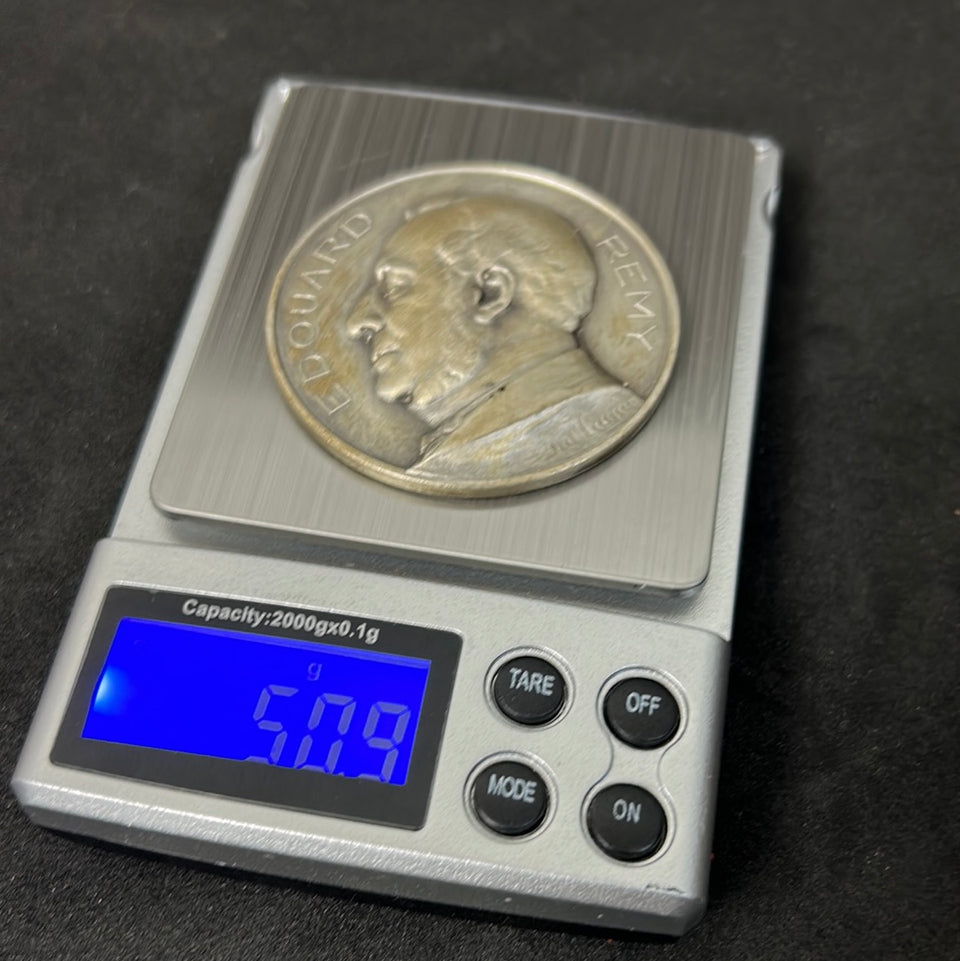 Silverplated Copper Medal Centenary Of Factories Edward Remy 1955 Belgium - Medaillon