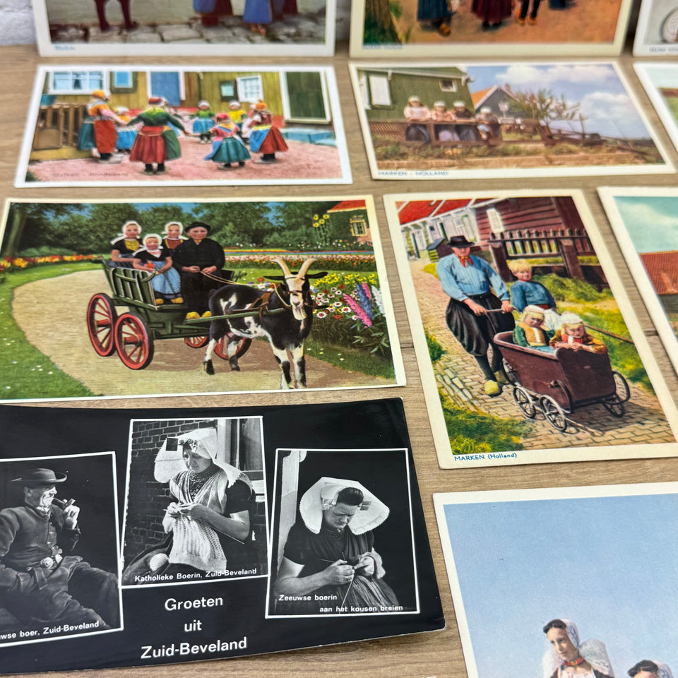 Photo collection of Folklore Kids Dutch Costume photocards - High Quality Photo paper a.o. – Holland Traditional Culture children - Costume Embroideries