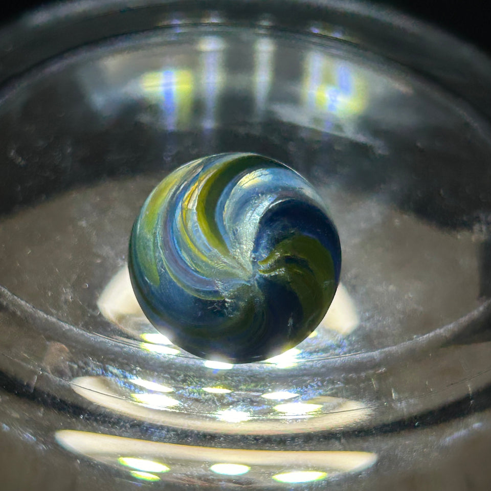 Joseph’s coat marble - Antique handmade 0.79” inch German glass marble