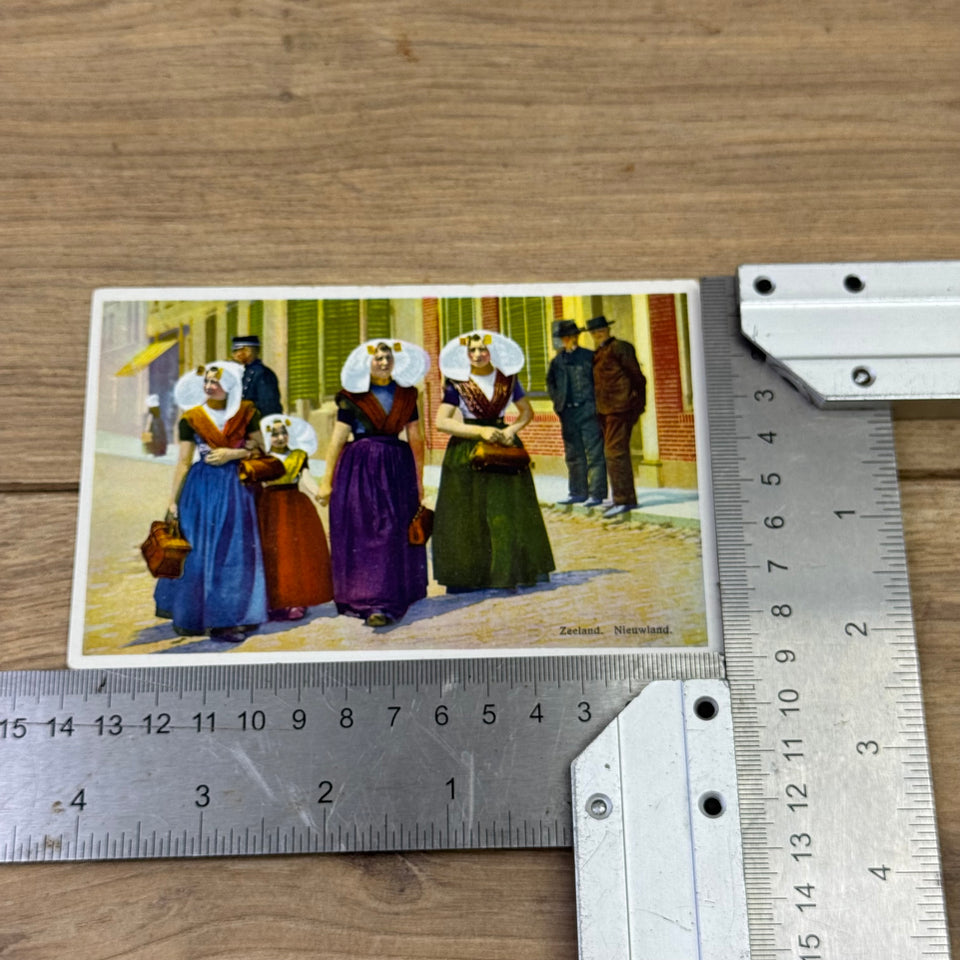 Rare Antique PhotoChrome Postcard - Near mint condition - Historical Folklore Dutch Costume photocards - High Quality Photo paper a.o. – Holland Traditional Culture Costume Embroideries