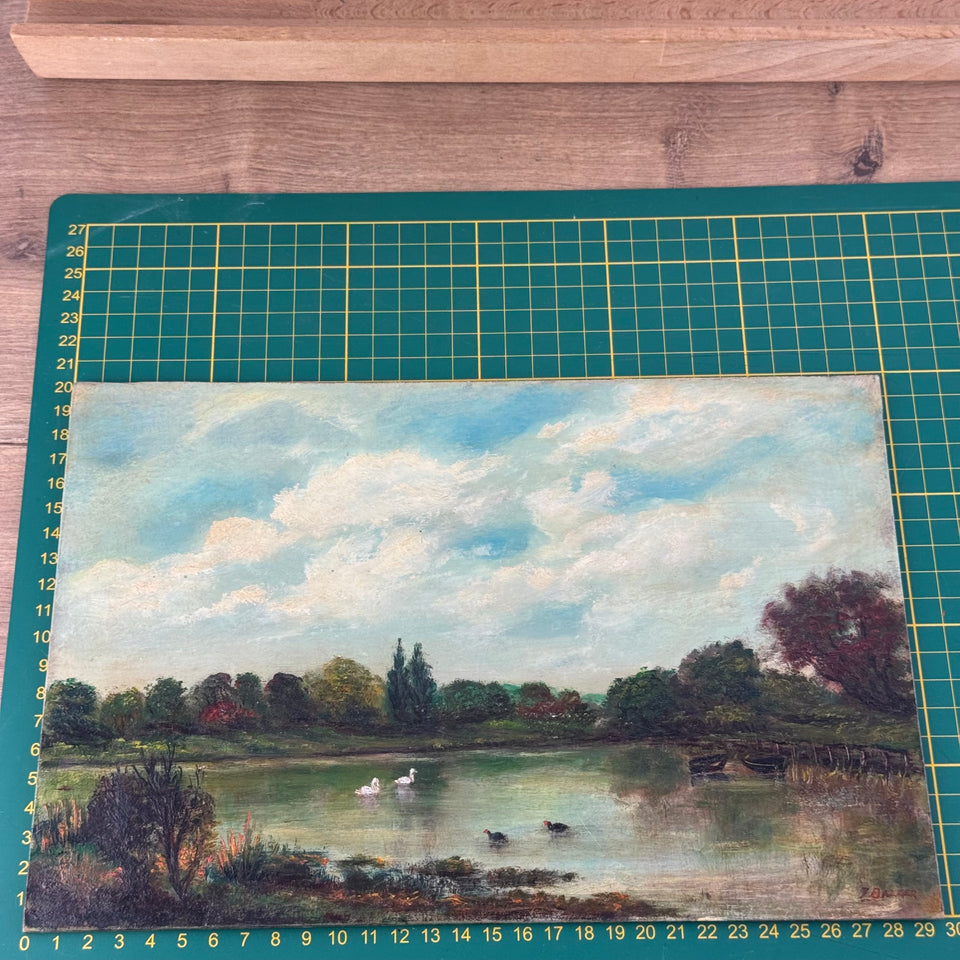 Spring day near the lake by Dutch painter Jan Bakker (1879-1944)