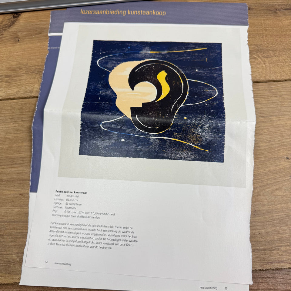 Woodcut print by Joris Geurts