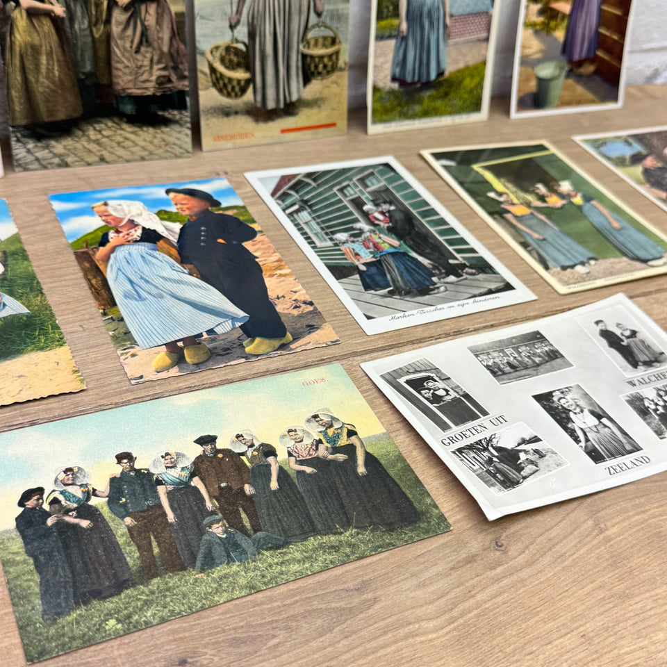 Collection of traditional Dutch Women and Children Costume postcards - High Quality Photo paper a.o. – Holland Traditional Costume Embroideries
