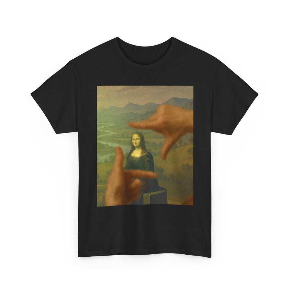 The Mona Lisa frame by da Vinci - T-Shirt - Pep-Art Clothing - | Art T-Shirt |
