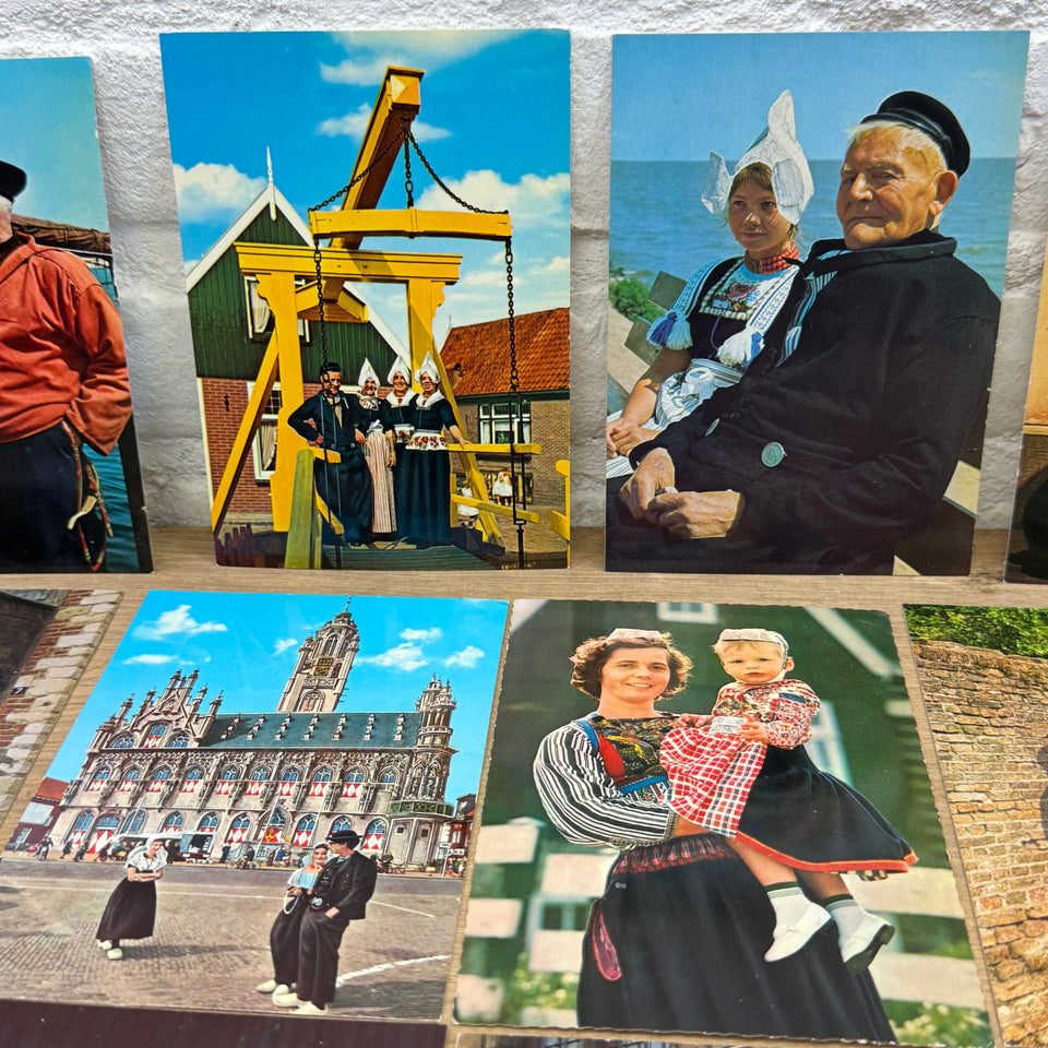 Collection of Holland Folklore Costume with Dutch Woman Vintage photo cards – Holland’s Traditional Culture Costumes