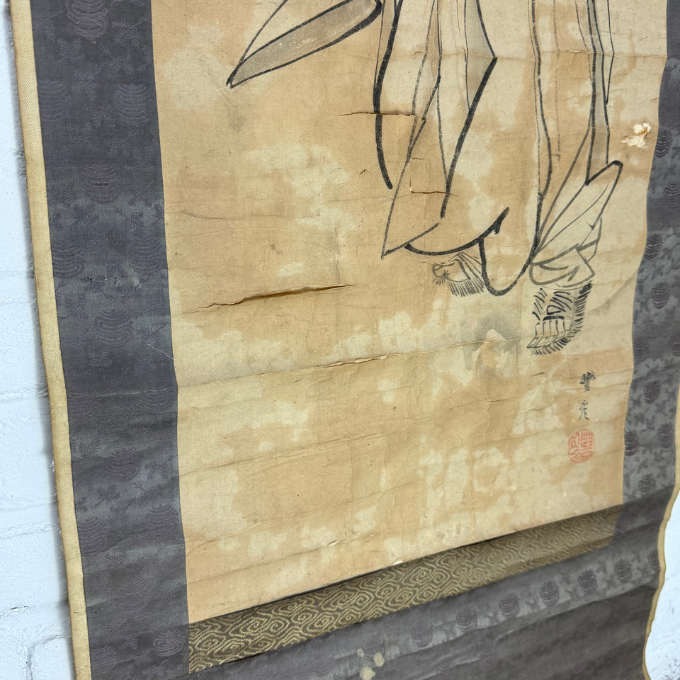 Samurai Warrior by Japanese painter Okamoto Toyohiko (1773 - 1845)