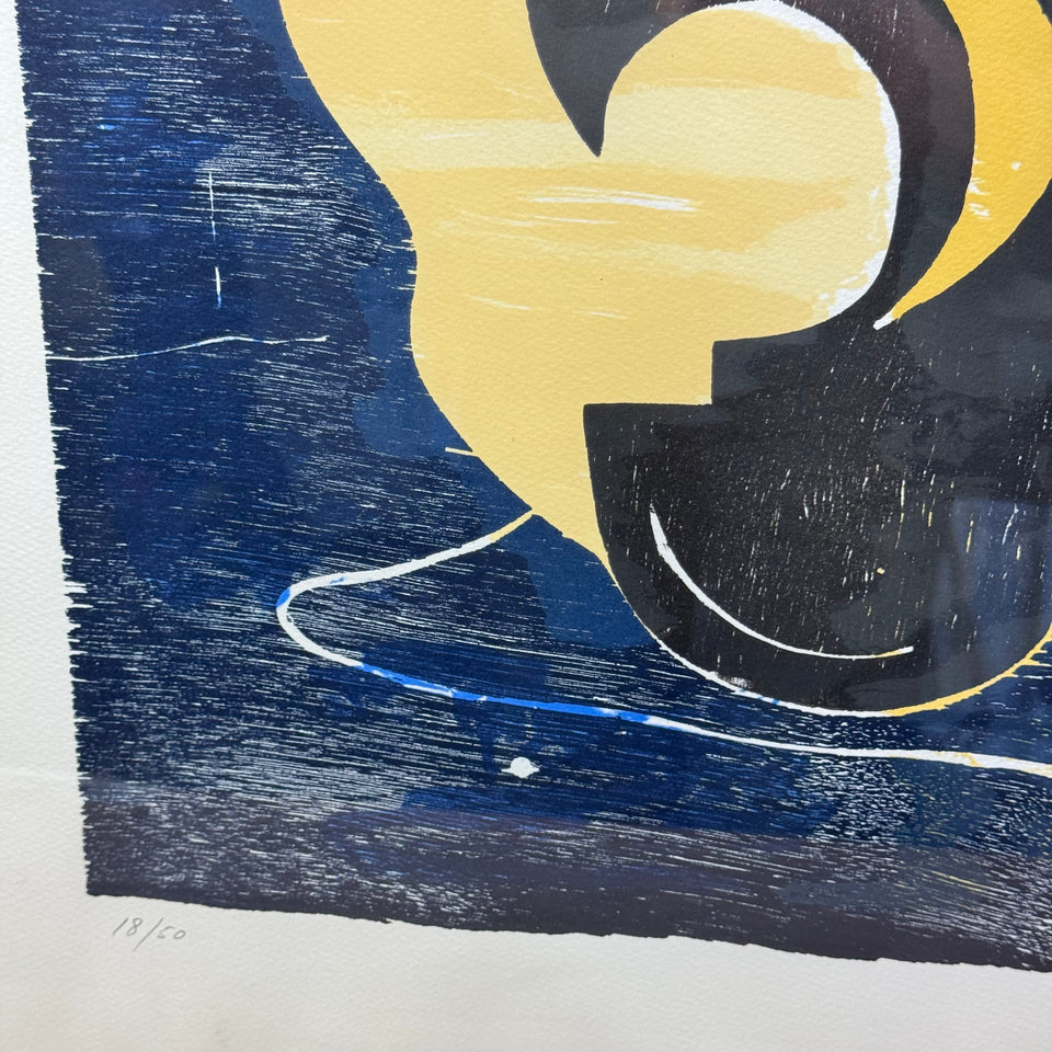 Woodcut print by Joris Geurts