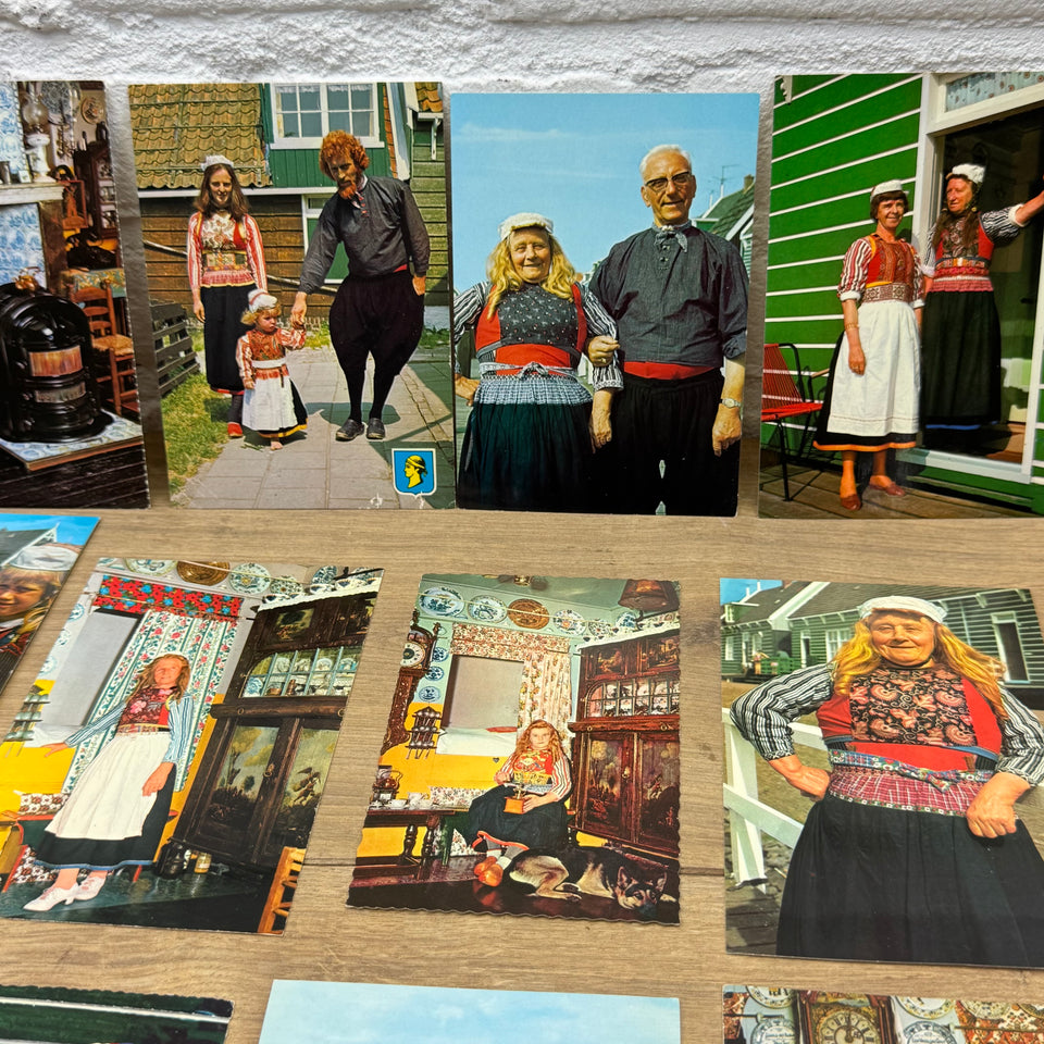 Vintage postcard Collection of Dutch Folklore Costume photo cards – Holland’s Traditional Culture Costumes