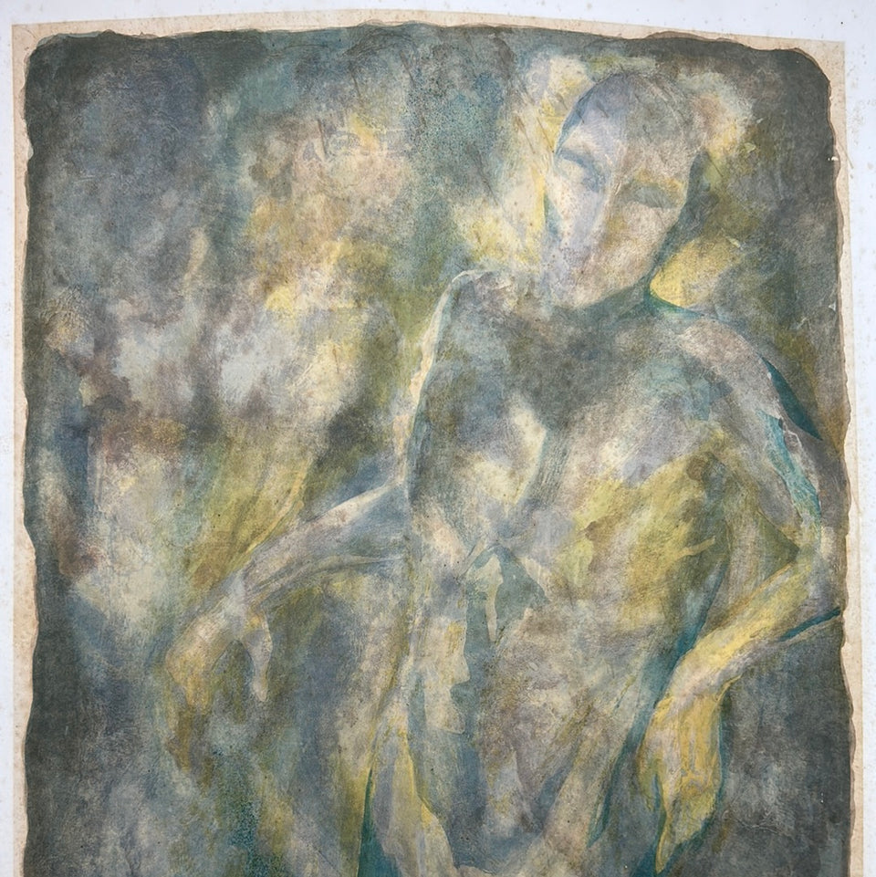 Chris Buursen Lithograph Abstract person