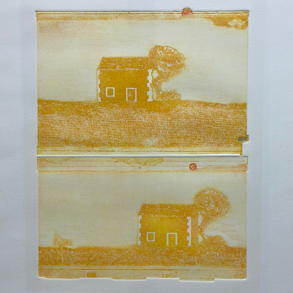 2 x House 1970 - Artwork by Eduard Flor (1925-2015)