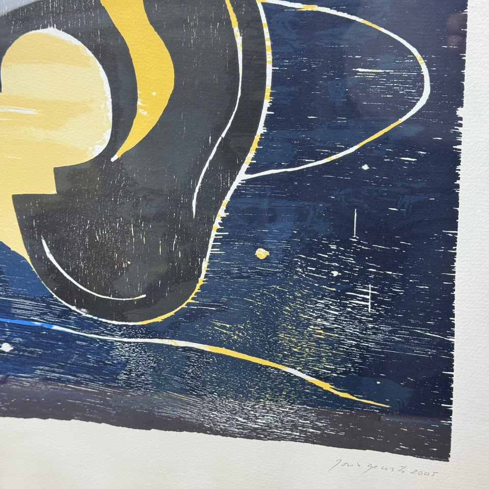 Woodcut print by Joris Geurts