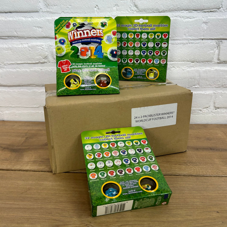 48 World Cup Football Marbles - Original box unopened Winners Mysterybox