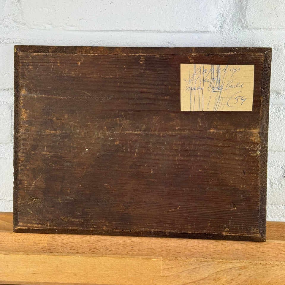 Dutch farm near river - oil painting by Jan Bakker (1879-1944)