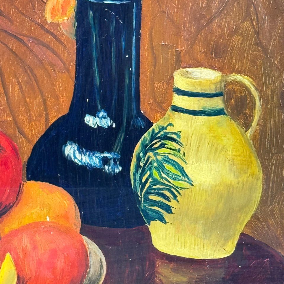 Still life painting Jars and Fruits - Oil painting