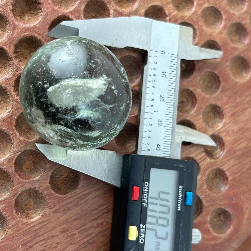 Antique Sulphide Bear Marble - Antique handmade 1.6” inch German sulfide glass marble