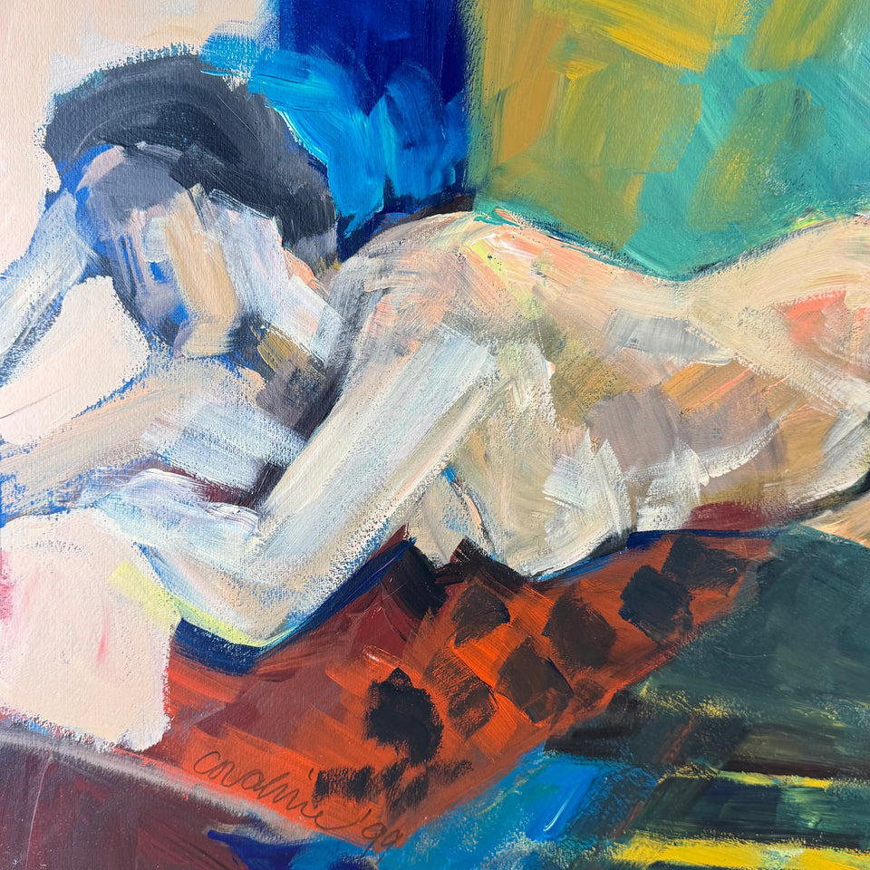 Very large painting: Pure beauty by Coraline Bäcker