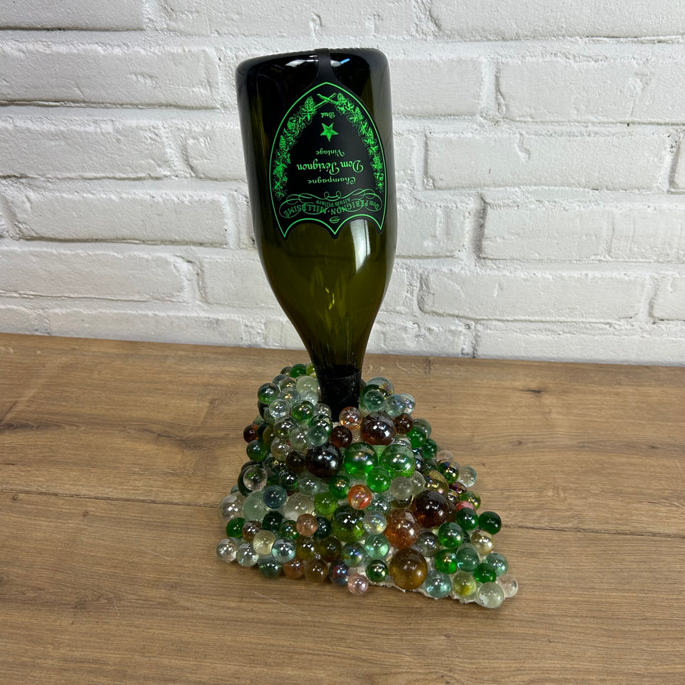 Dom Pérignon Bottle pouring Marbles statue