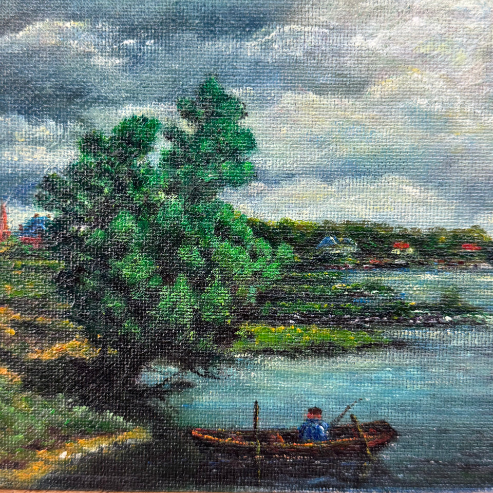 Dutch Clouds Landscape painting by Jan Bakker (1879-1944) - Multiple