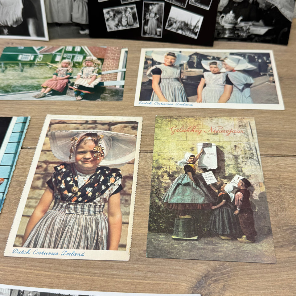 Collection of Photo cards - Folklore Dutch Rural Costume photocards - High Quality Photo paper a.o. – Holland Traditional Culture Costume Embroideries