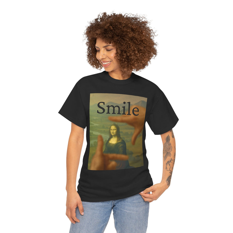 Mona Lisa "Smile" by da Vinci - T-Shirt - Pep-Art Clothing - | Art T-Shirt |