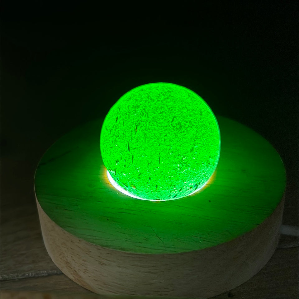 Colored Sea Glass marbles set of 5 transparent marbles