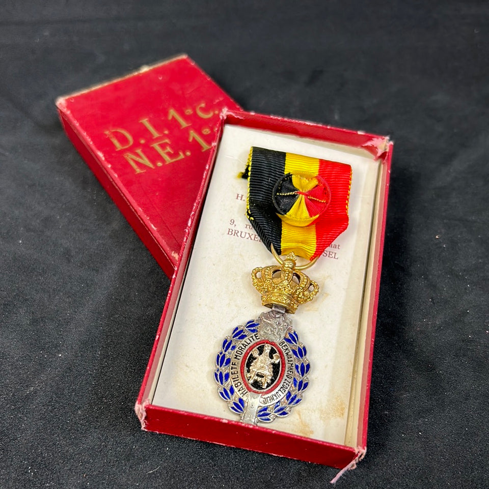 Belgian Medal for Labor First Class set 3