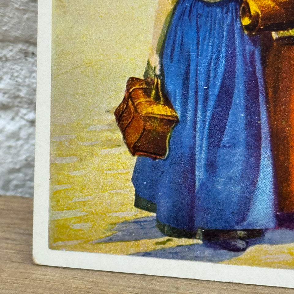 Rare Antique PhotoChrome Postcard - Near mint condition - Historical Folklore Dutch Costume photocards - High Quality Photo paper a.o. – Holland Traditional Culture Costume Embroideries