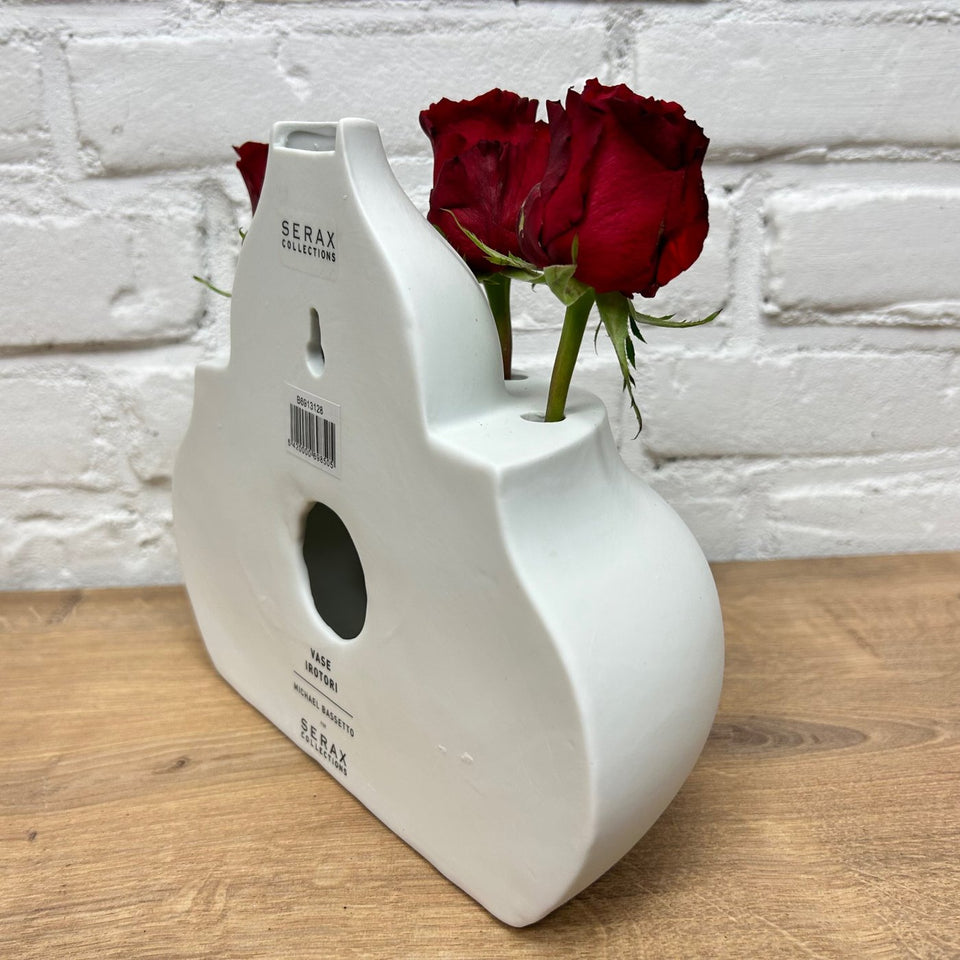 Michael Bassetto - 2 white wall vases - Serax